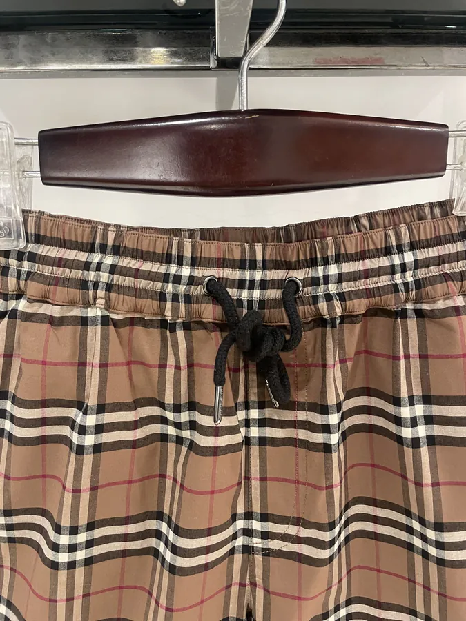 GBU Retro Fine Check Short Pants Men's Original Quality Cotton Casual Shorts