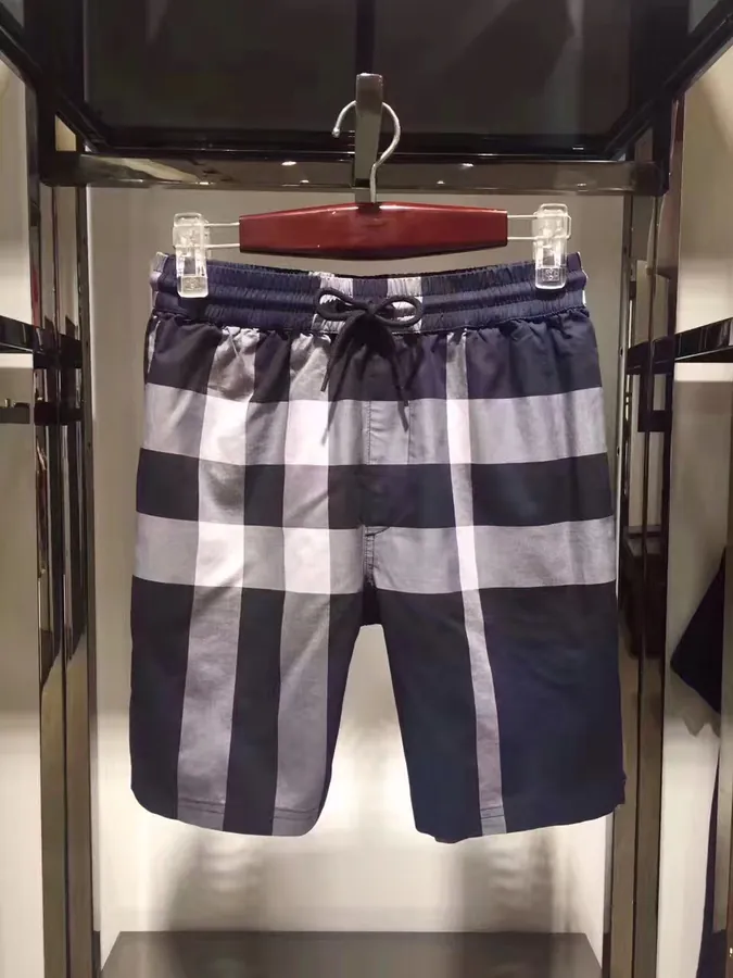 GBUR Classic Short Men's Shorts Original Quality Pure Cotton Casual Plaid Shorts