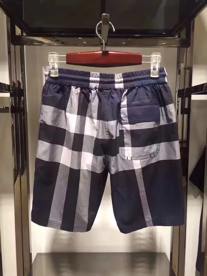 GBUR Classic Short Men's Shorts Original Quality Pure Cotton Casual Plaid Shorts