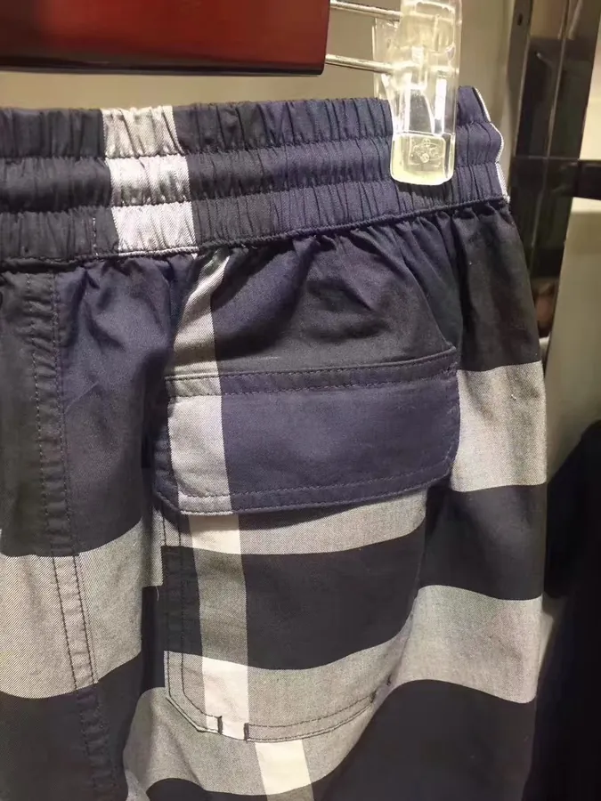 GBUR Classic Short Men's Shorts Original Quality Pure Cotton Casual Plaid Shorts
