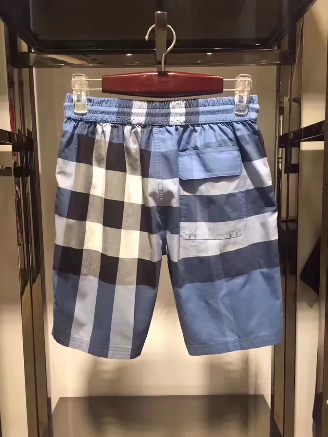 GBUR Classic Short Shorts Men's Original Quality Cotton Casual Plaid Shorts