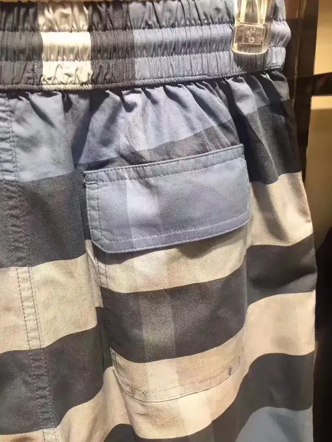 GBUR Classic Short Shorts Men's Original Quality Cotton Casual Plaid Shorts