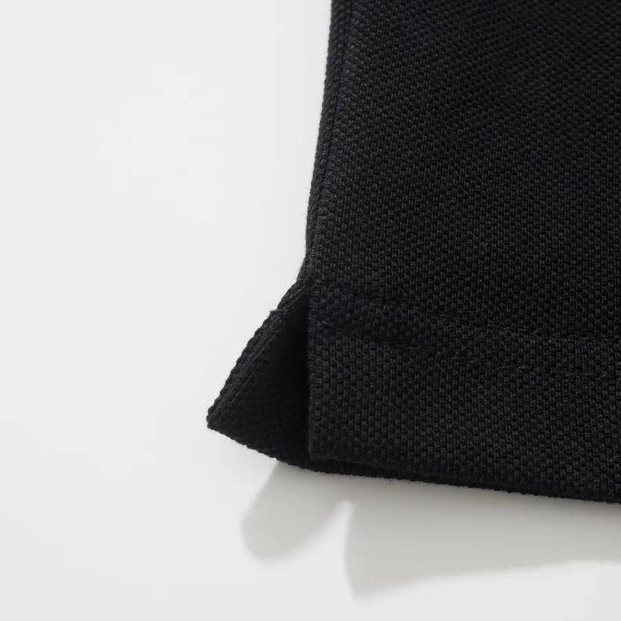 ZG Black Cotton Polo Shirt with Road Brand Logo