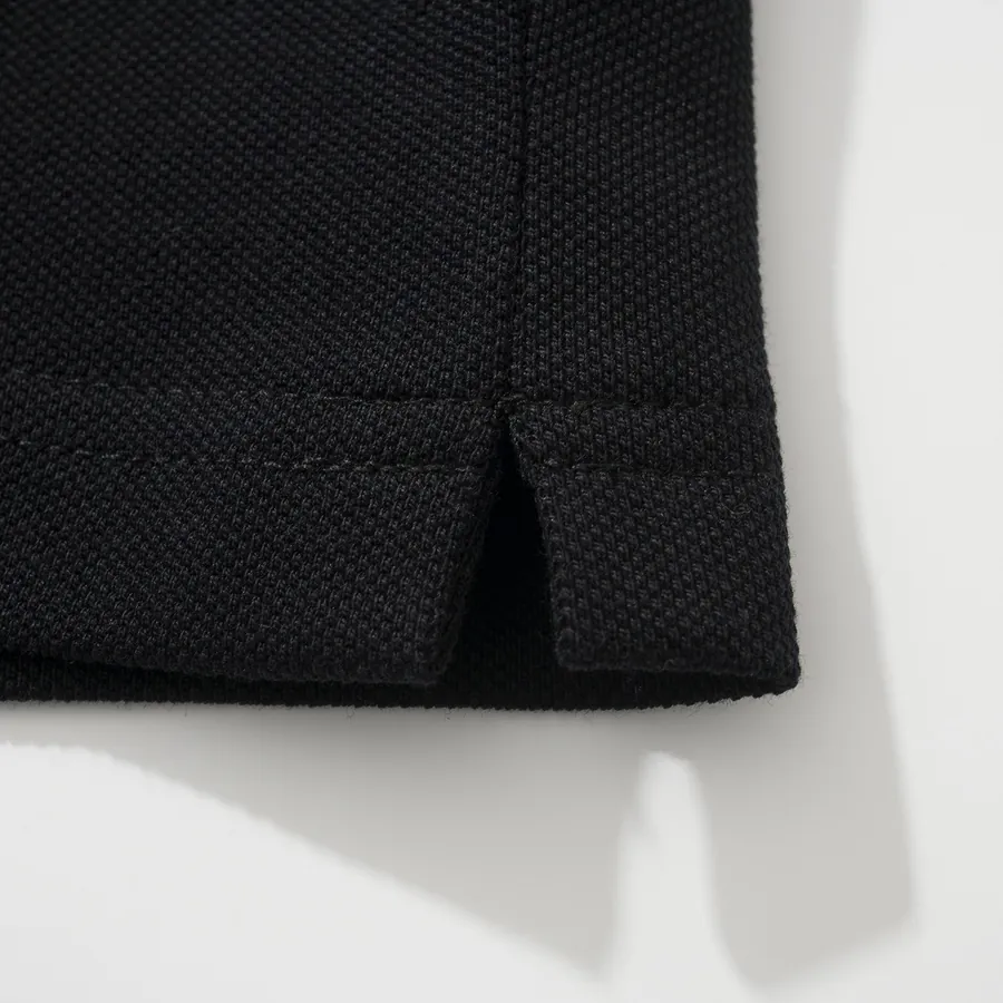 ZG Black Cotton Polo Shirt with Road Brand Logo