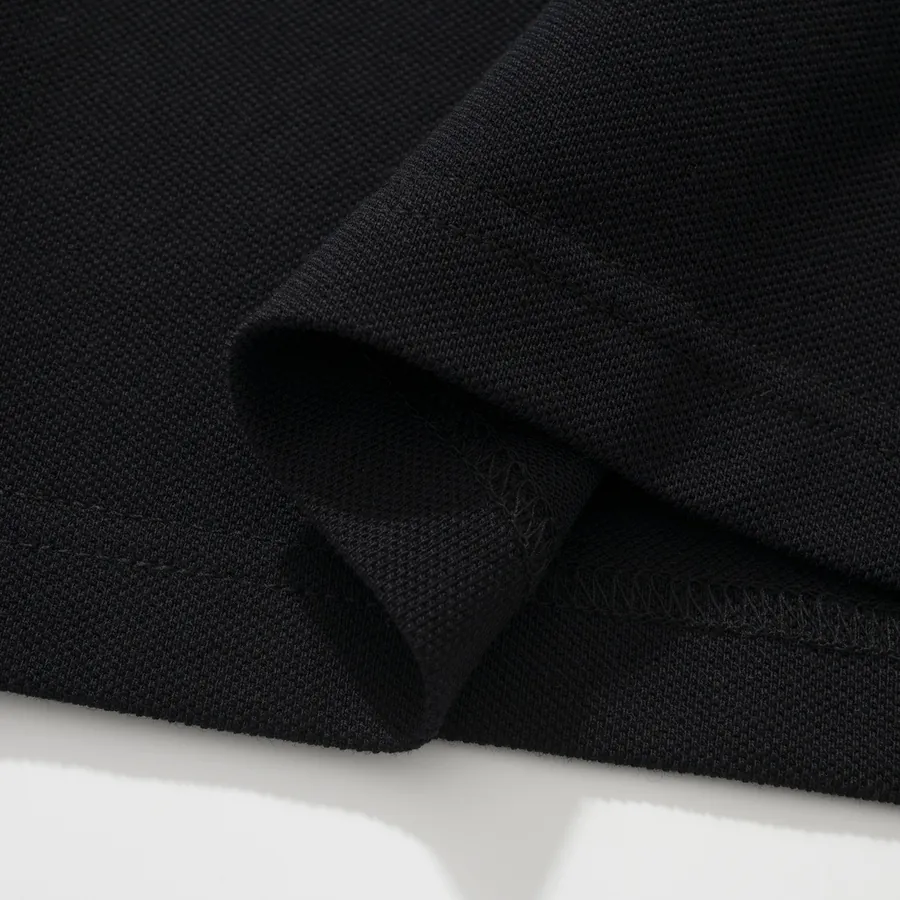 ZG Black Cotton Polo Shirt with Road Brand Logo