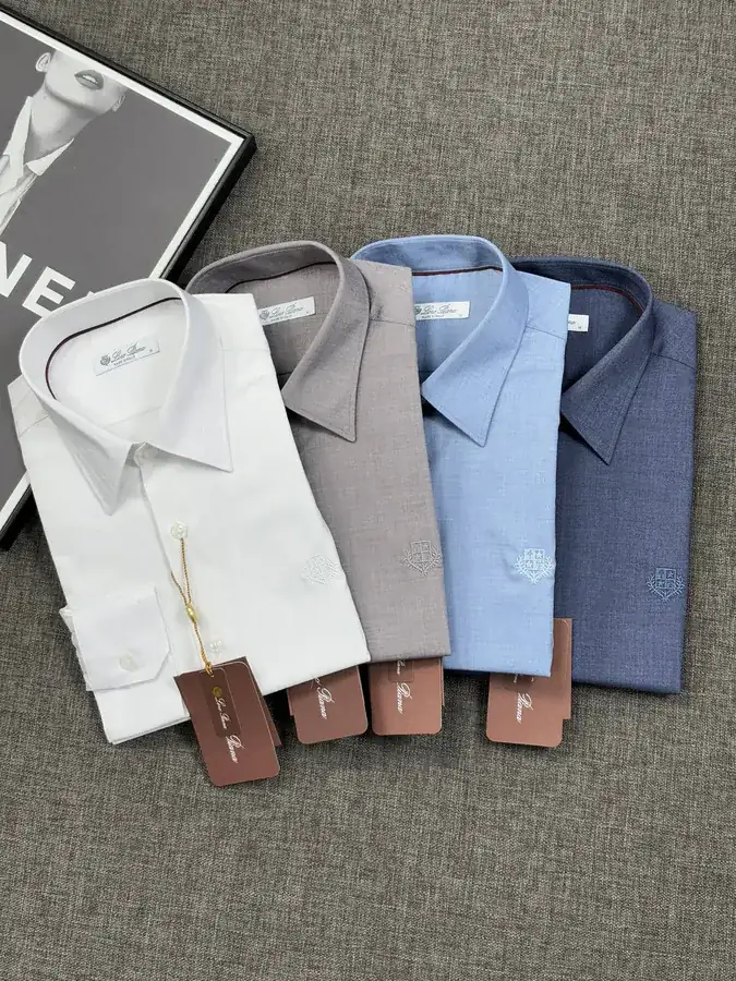2025 New LP Noire Business Shirt with Elegant Collar