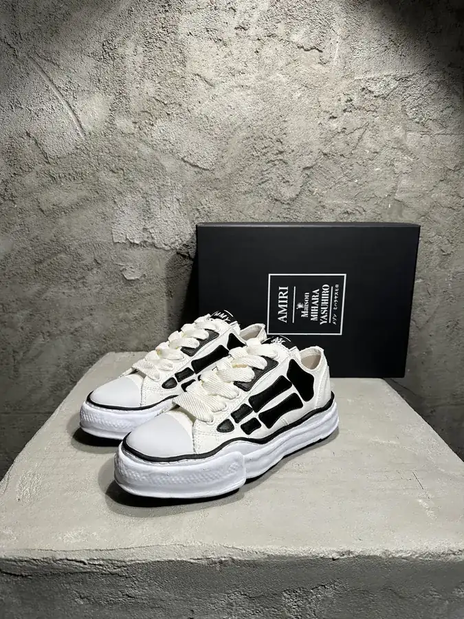 AMIRI x MMY 2025SS Collaboration Skeletal Low Sneakers