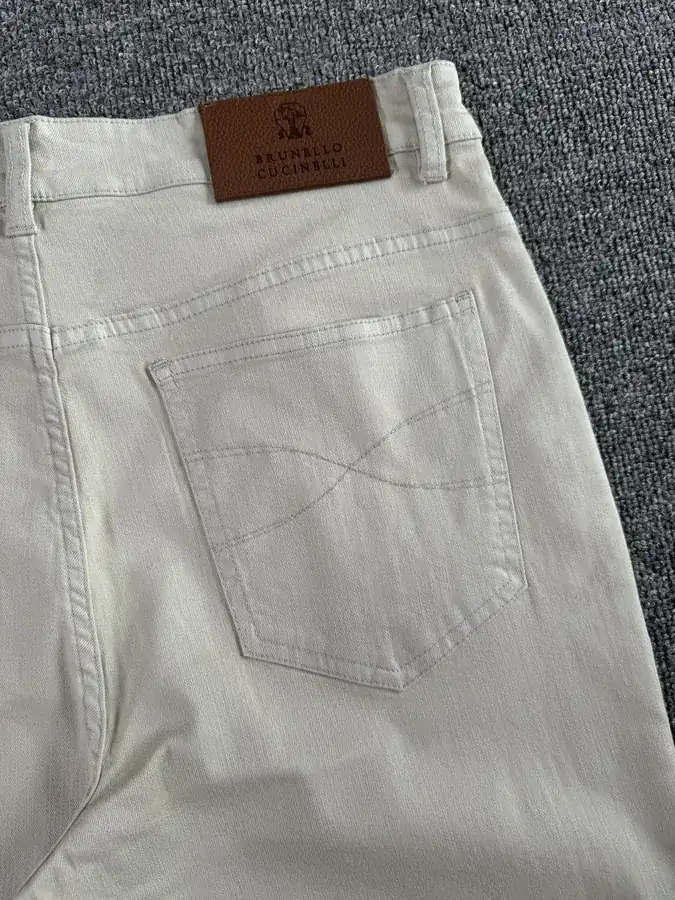 Brunello Cucinelli Spring Summer 2025 New Collection Denim Pants with Five Pockets