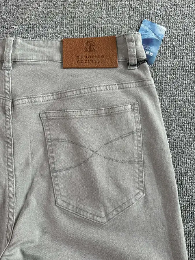 Brunello Cucinelli Spring Summer 2025 New Collection Denim Pants with Five Pockets