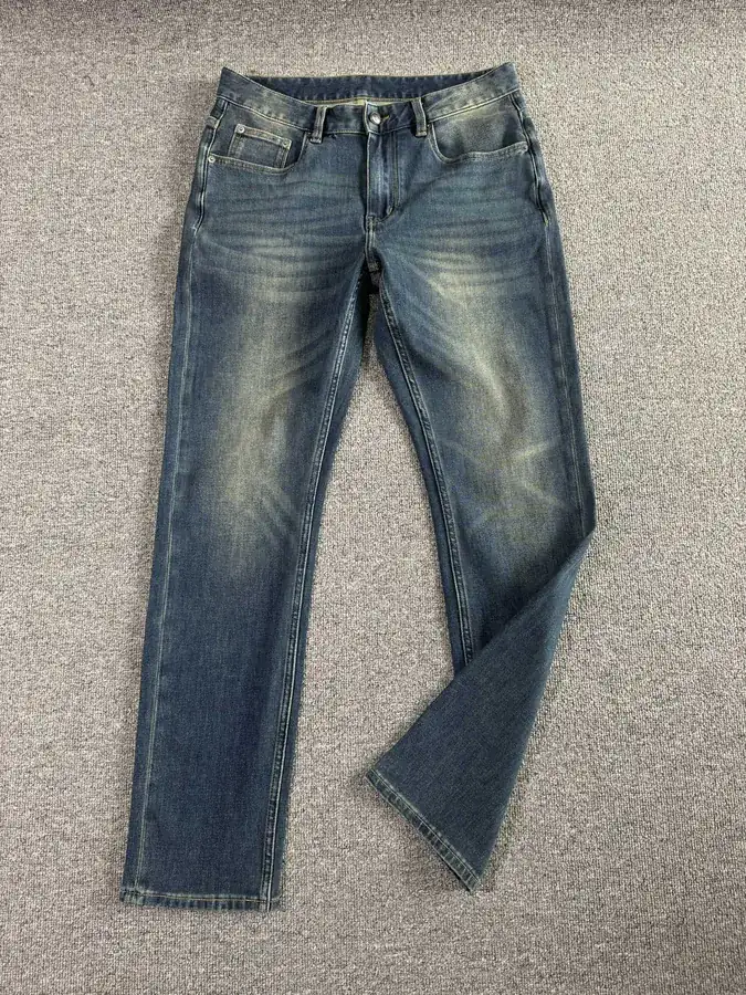 P220 PD Men's Classic Washed Blue Denim Pants
