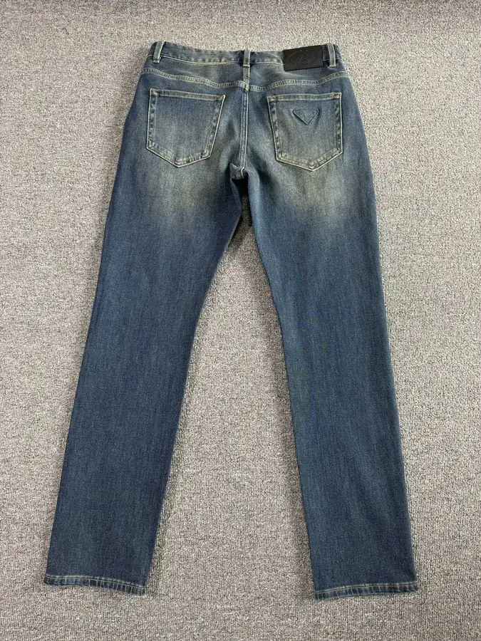 P220 PD Men's Classic Washed Blue Denim Pants