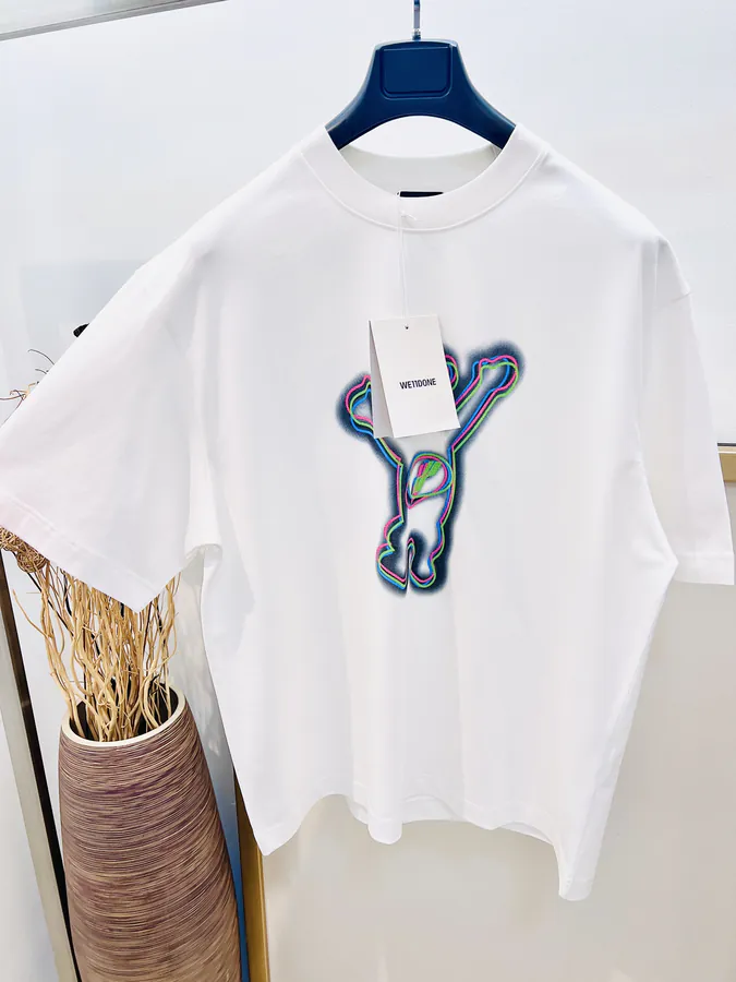 Welldone 2025FW Multicolored Bear Print T Shirt