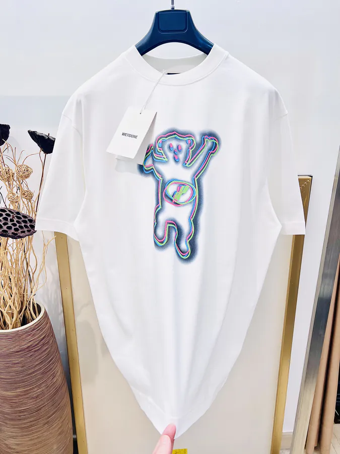 Welldone 2025FW Multicolored Bear Print T Shirt