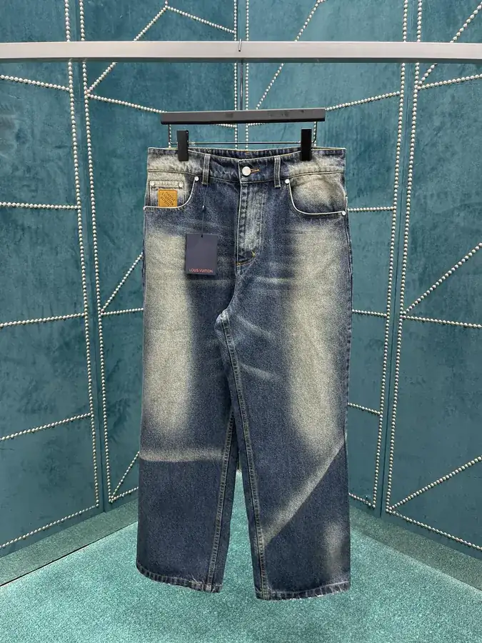 25ss New Denim Jean with Vintage Washed Texture