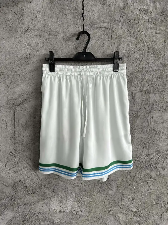 CASABLANCA 2024SS Colorful Portrait Silk Shorts