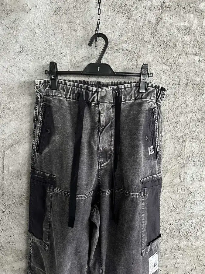 Maison MIHARA YASUHIRO Vintage Washed Knife Pocket Wide Leg Trousers