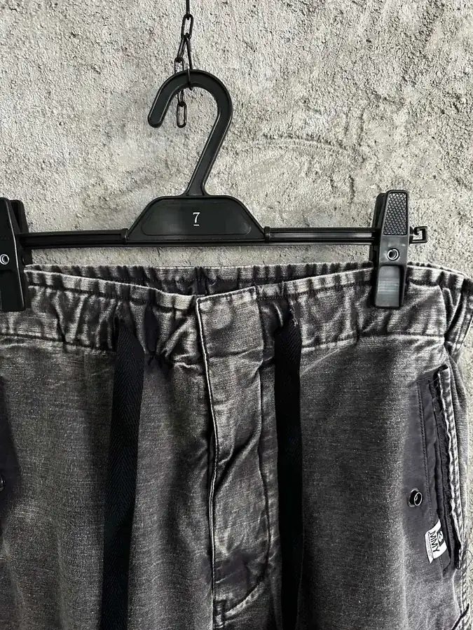 Maison MIHARA YASUHIRO Vintage Washed Knife Pocket Wide Leg Trousers
