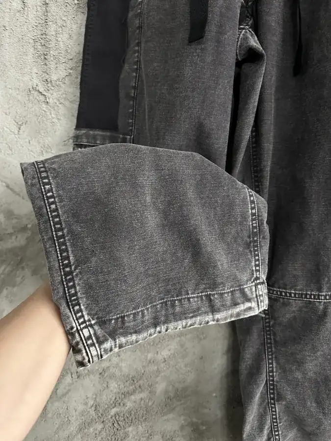 Maison MIHARA YASUHIRO Vintage Washed Knife Pocket Wide Leg Trousers