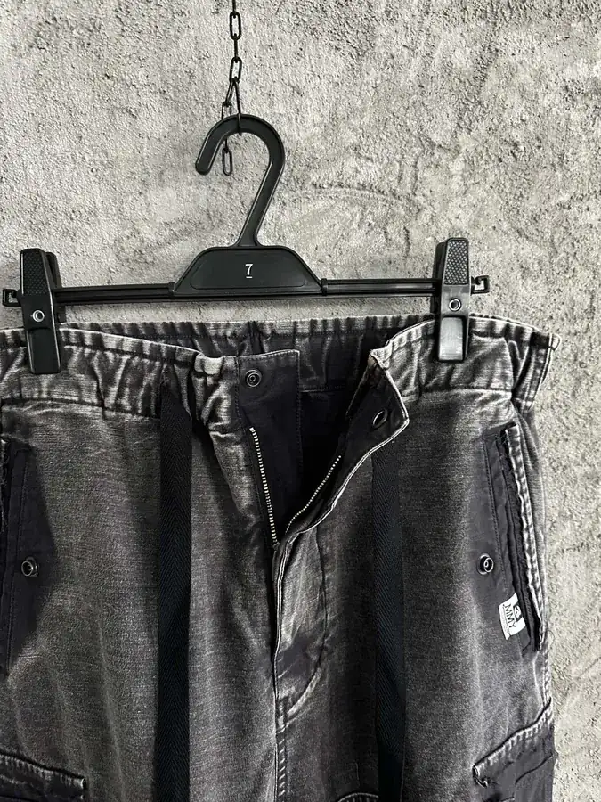 Maison MIHARA YASUHIRO Vintage Washed Knife Pocket Wide Leg Trousers