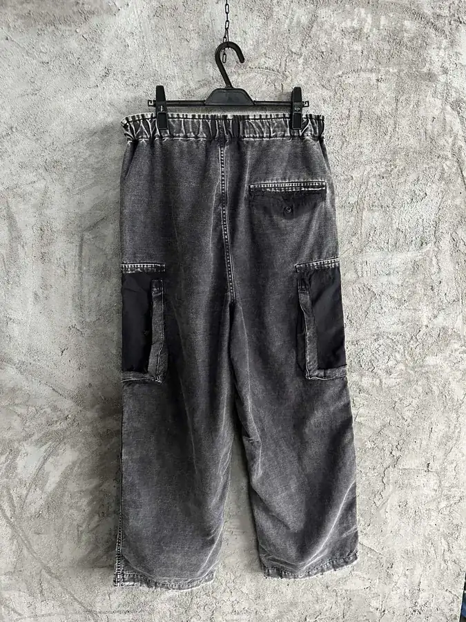 Maison MIHARA YASUHIRO Vintage Washed Knife Pocket Wide Leg Trousers