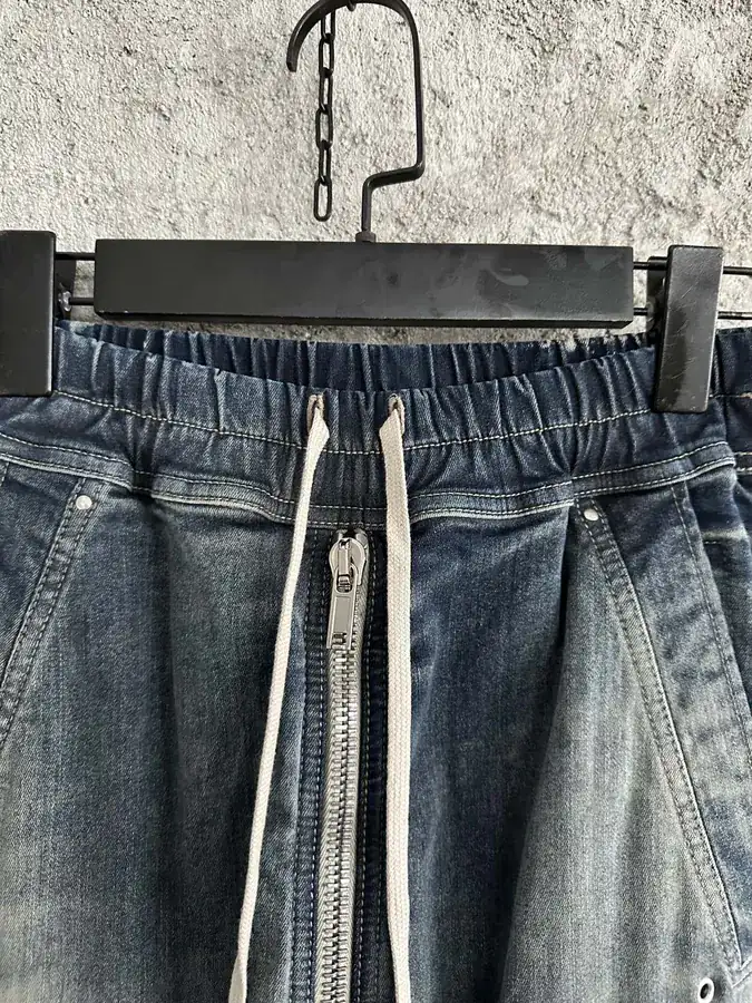 Rick Owens DEKSHDW 2023SS Blue Workwear Flare Pants