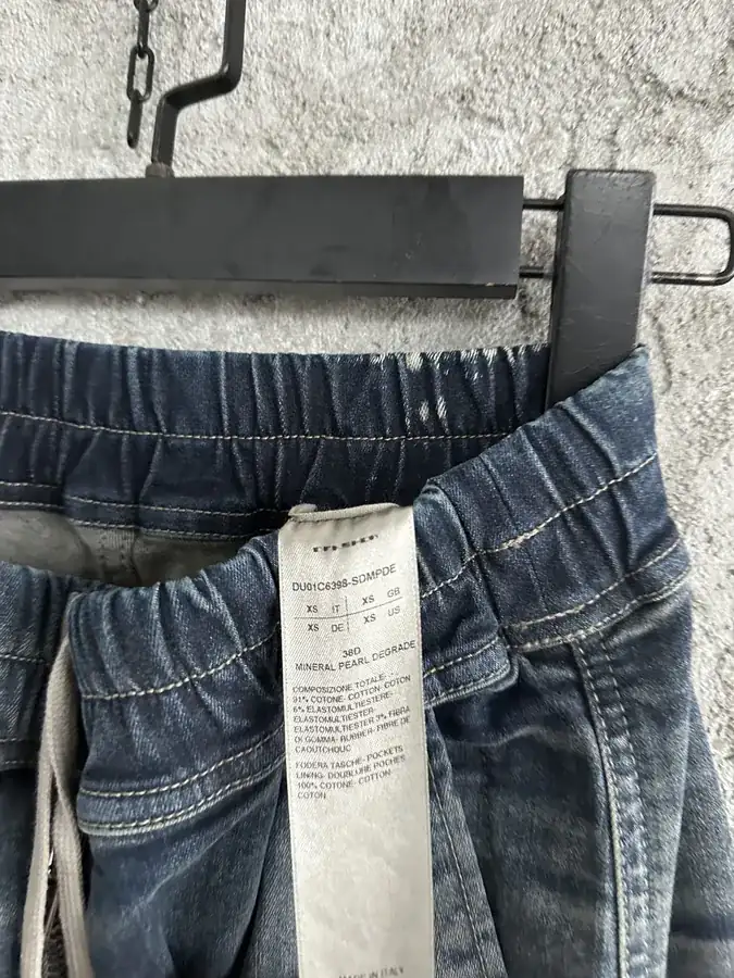Rick Owens DEKSHDW 2023SS Blue Workwear Flare Pants
