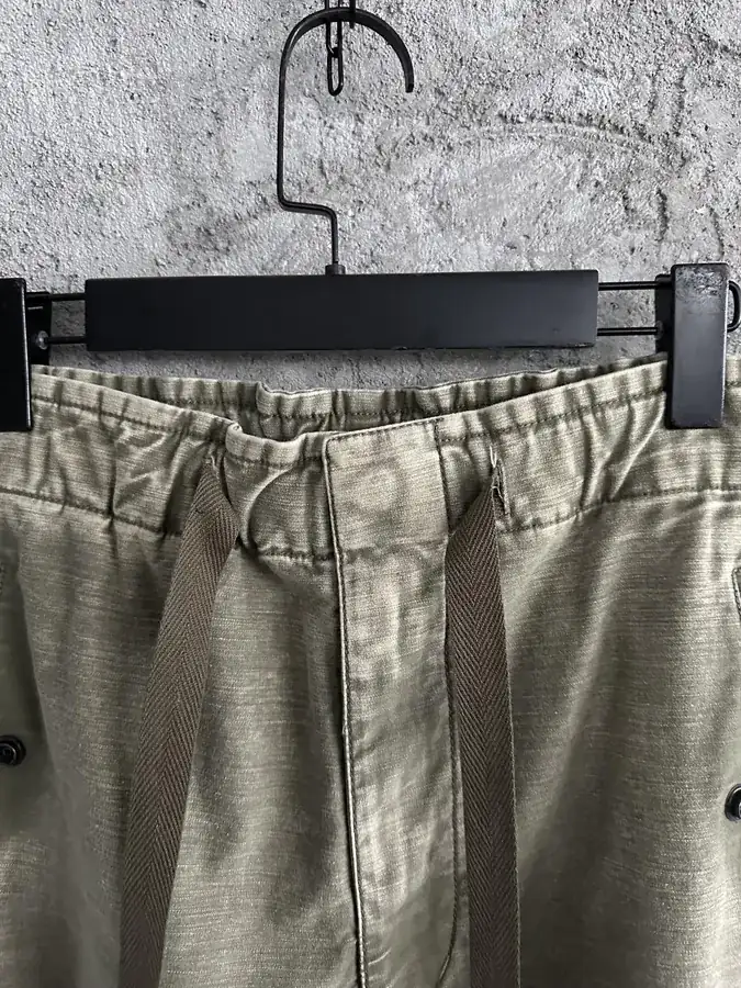Maison MIHARA YASUHIRO Water Damaged Denim Wide Leg Trousers