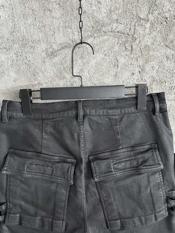 Rick Owens 2024SS Cargo Shorts with Custom Denim Fabric