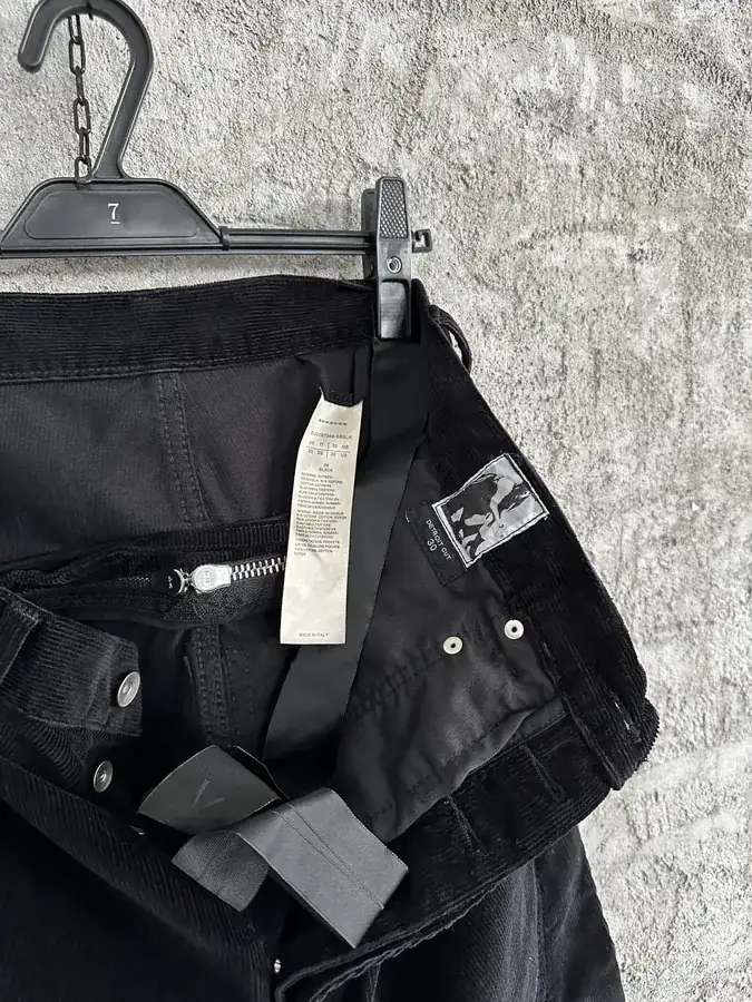 Rick Owens BOLAN BANANA Zip Long Trousers