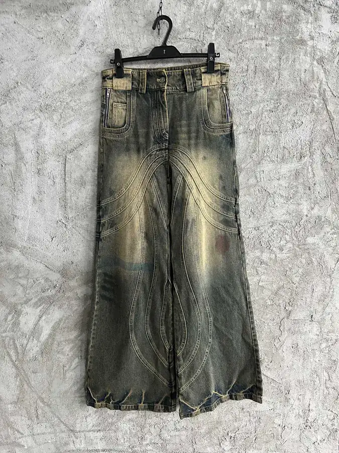 NOFAITH STUDIOS Vintage Washed Wide Leg Trousers