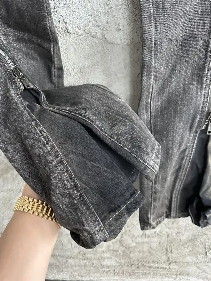 Rick Owens DEKSHDW 2023SS Black Zip Wide Leg Trousers