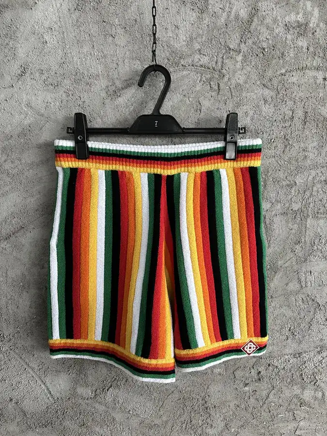 CASABLANCA 2024SS Color Striped Short Shorts