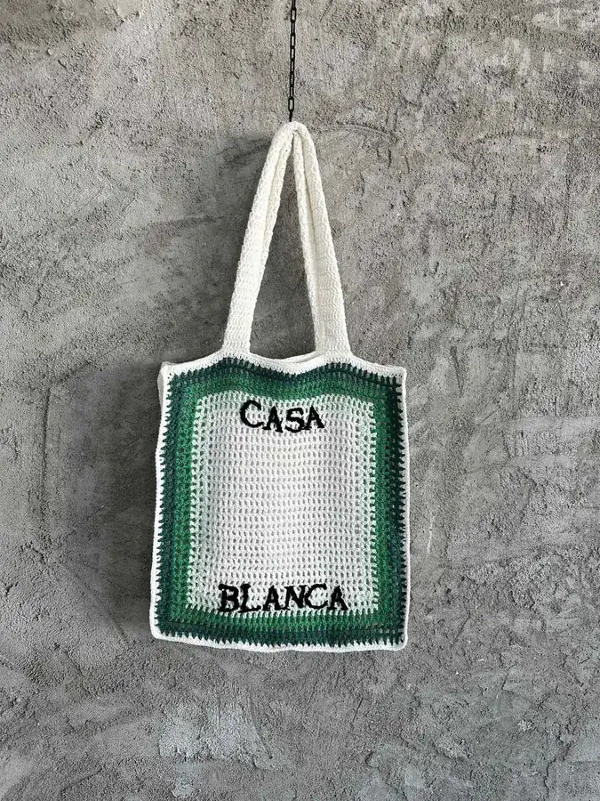 CASABLANCA 2024SS Handmade Knit Tote