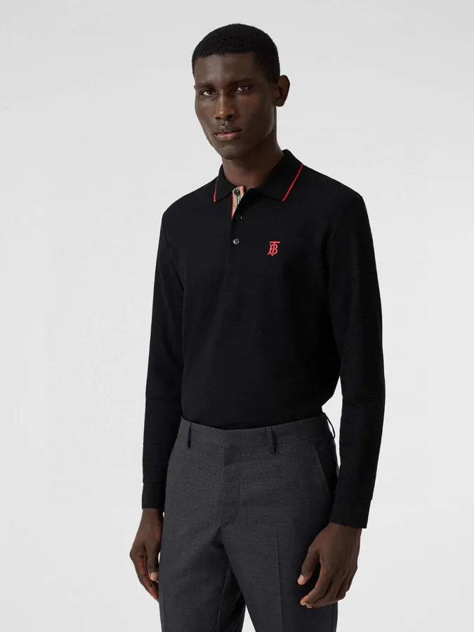 Bu Men New Long Sleeve T Shirt with Exclusive Logo Pattern