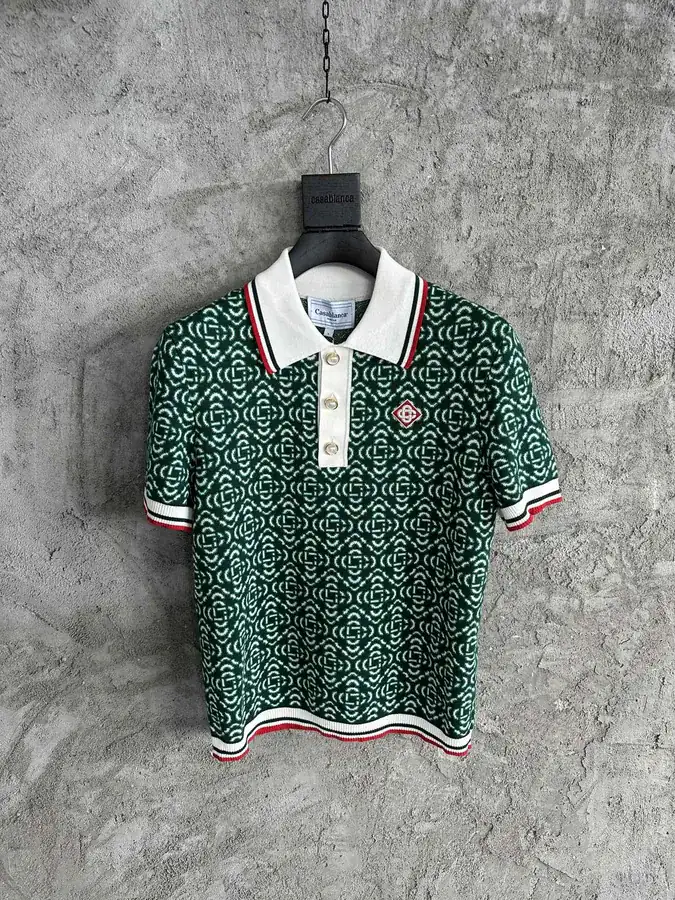 CASABLANCA 2023SS Embroidered Polo Shirt