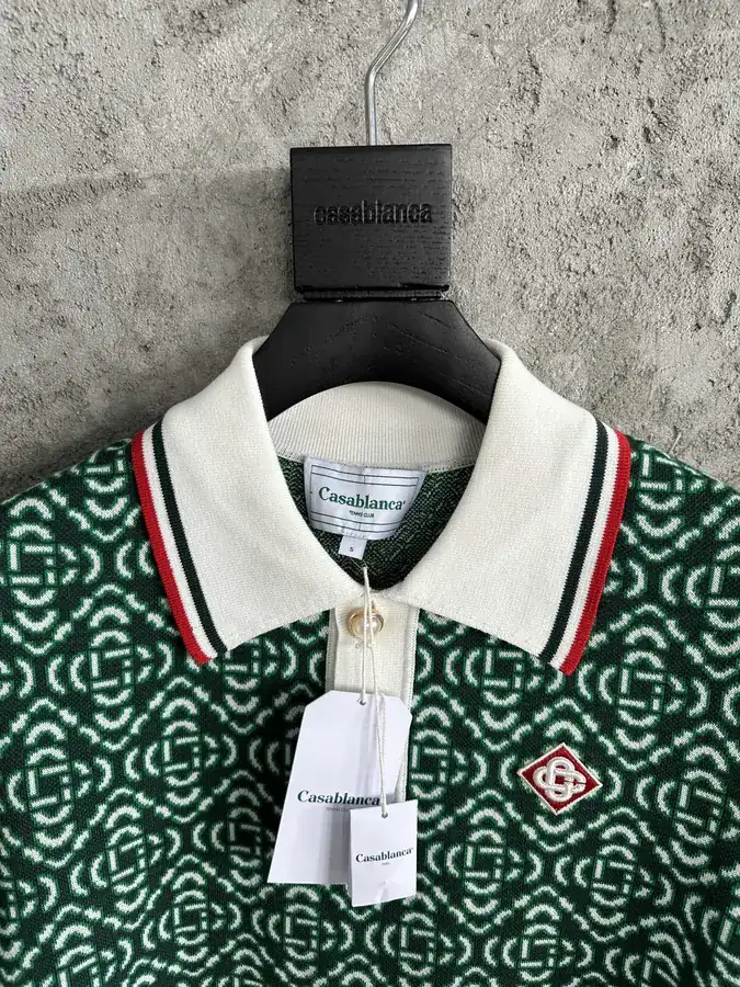 CASABLANCA 2023SS Embroidered Polo Shirt