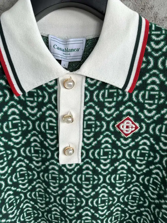 CASABLANCA 2023SS Embroidered Polo Shirt