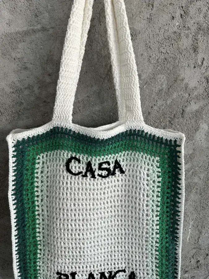 CASABLANCA 2024SS Handmade Knit Tote