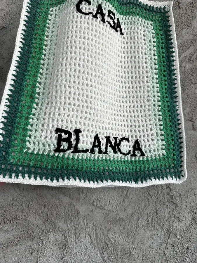 CASABLANCA 2024SS Handmade Knit Tote