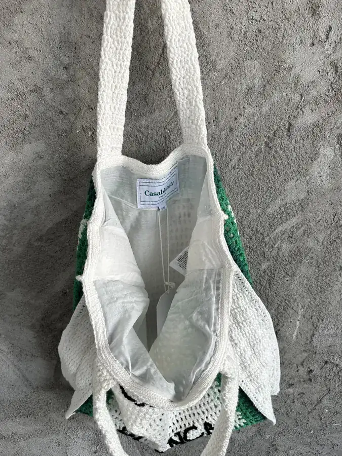 CASABLANCA 2024SS Handmade Knit Tote