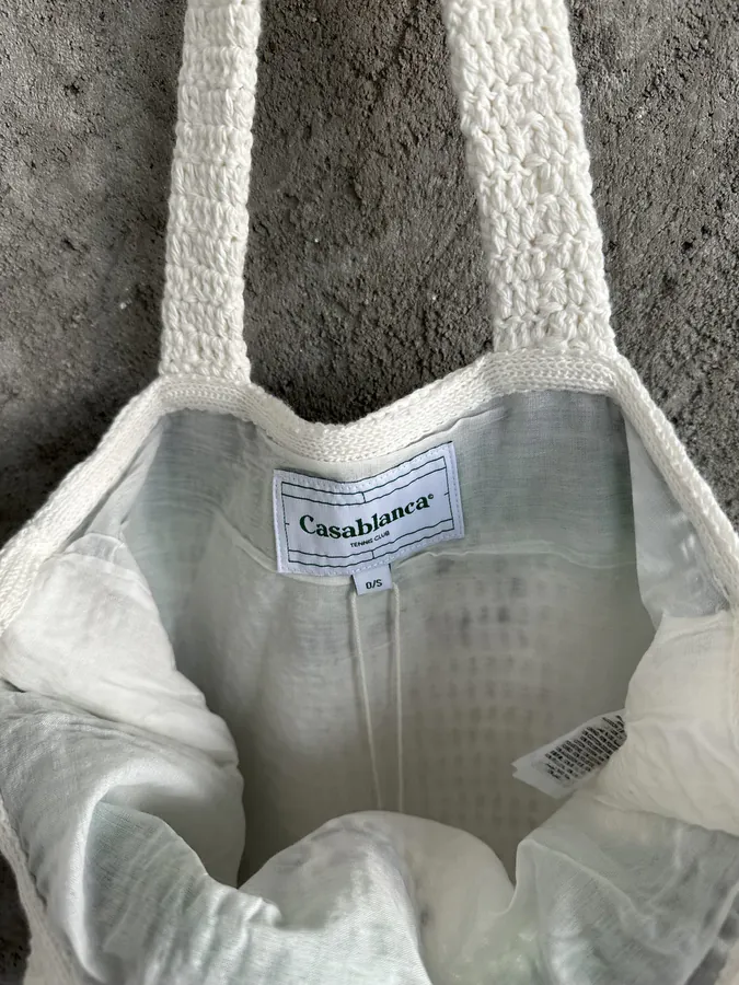 CASABLANCA 2024SS Handmade Knit Tote
