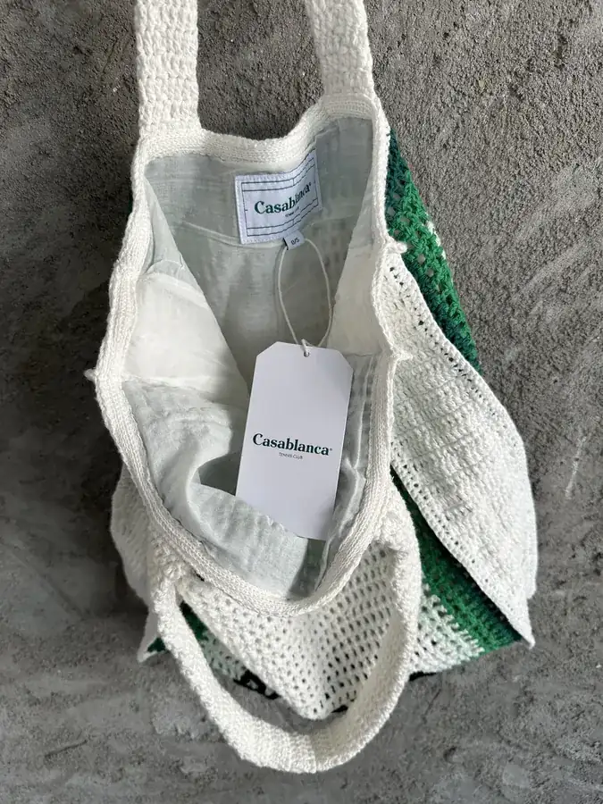 CASABLANCA 2024SS Handmade Knit Tote