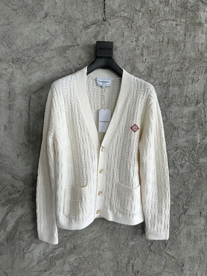 CASABLANCA 2024SS Autumn Winter 3D Knit Cardigan