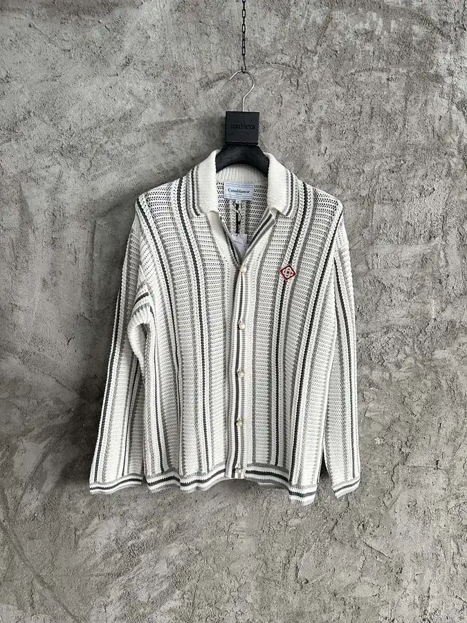 CASABLANCA 2024SS Gray Vertical Striped Blazer