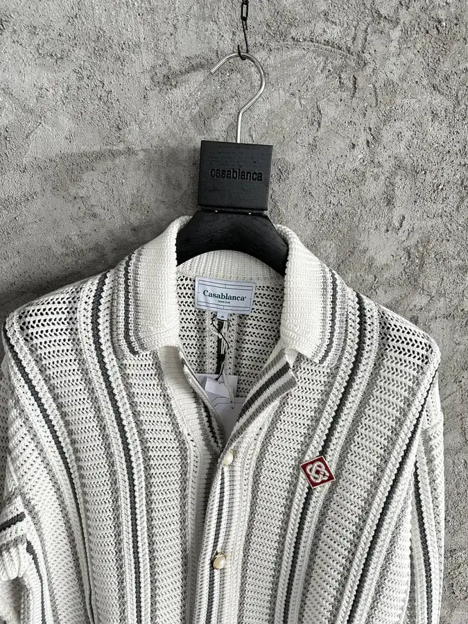 CASABLANCA 2024SS Gray Vertical Striped Blazer