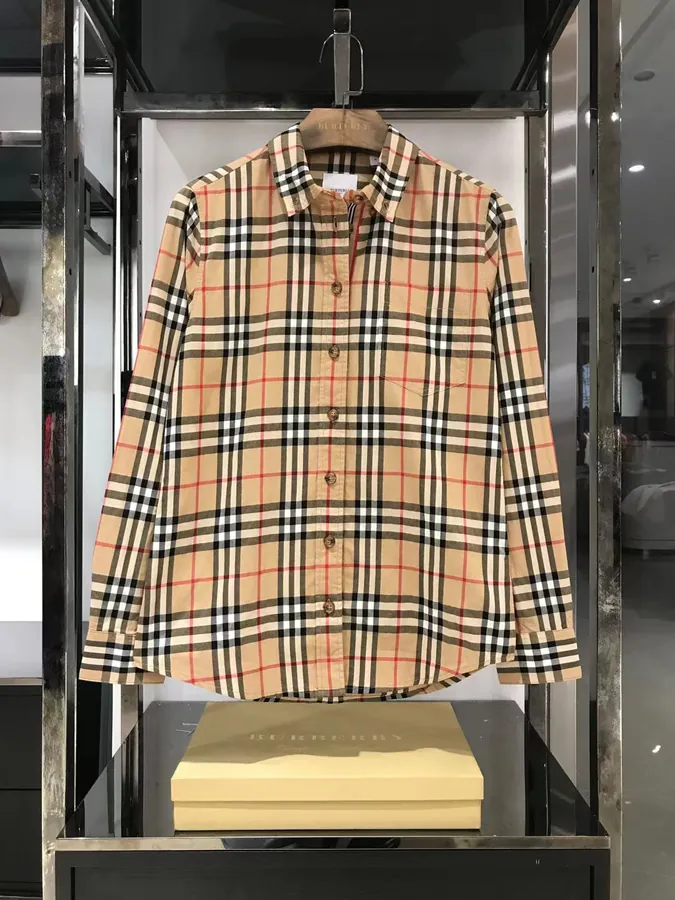 Bu Women's Blouse Original Quality with Tonal Stripe Buttoned Detail and Tonal Stripe Sleeve Design