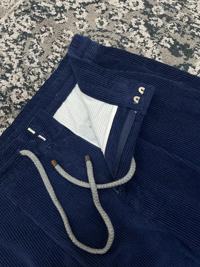 P300 BC Dyed Cotton Velvet Casual Trousers