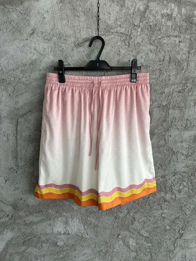 Casablanca 2023SS Logo Print Silk Shorts