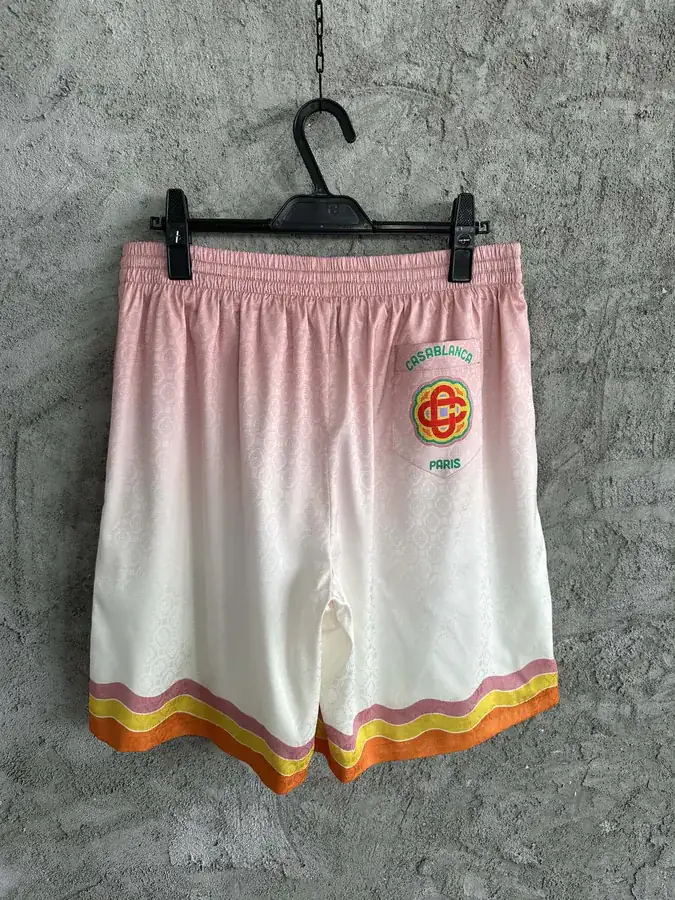 Casablanca 2023SS Logo Print Silk Shorts