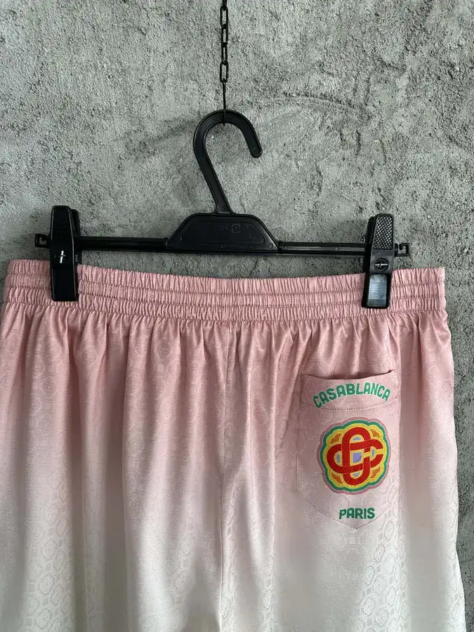 Casablanca 2023SS Logo Print Silk Shorts